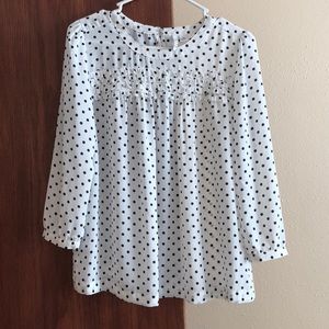 Polka dot blouse